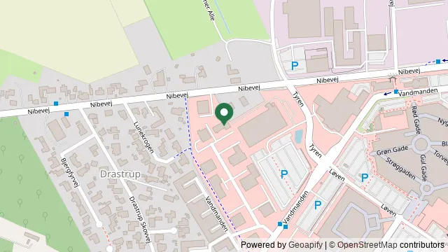 Kort der viser, hvor AniCura Dyrehospitalet City Syd (Aalborg) ligger: Vandmanden 10D, 9200 Aalborg