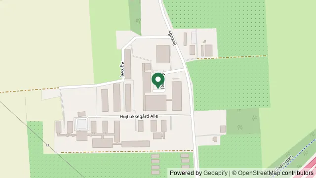 Kort der viser, hvor Universitetshospital for Store Husdyr ligger: Agrovej 8, 2630 Taastrup